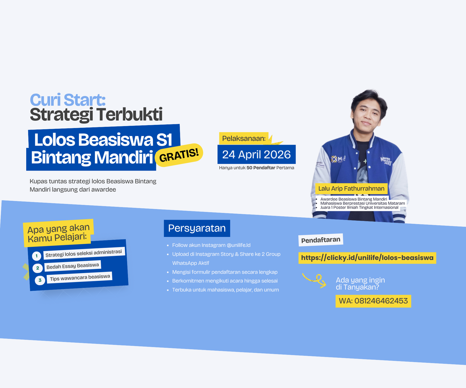 Curi Start: Strategi Terbukti Lolos Beasiswa S1